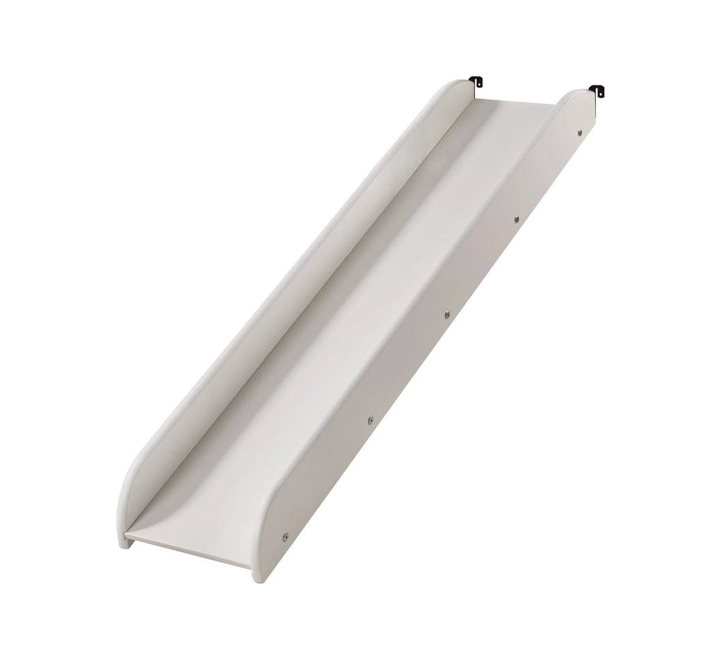 White Lacquer Solid Wood Loft Bed Slide Add On F24231