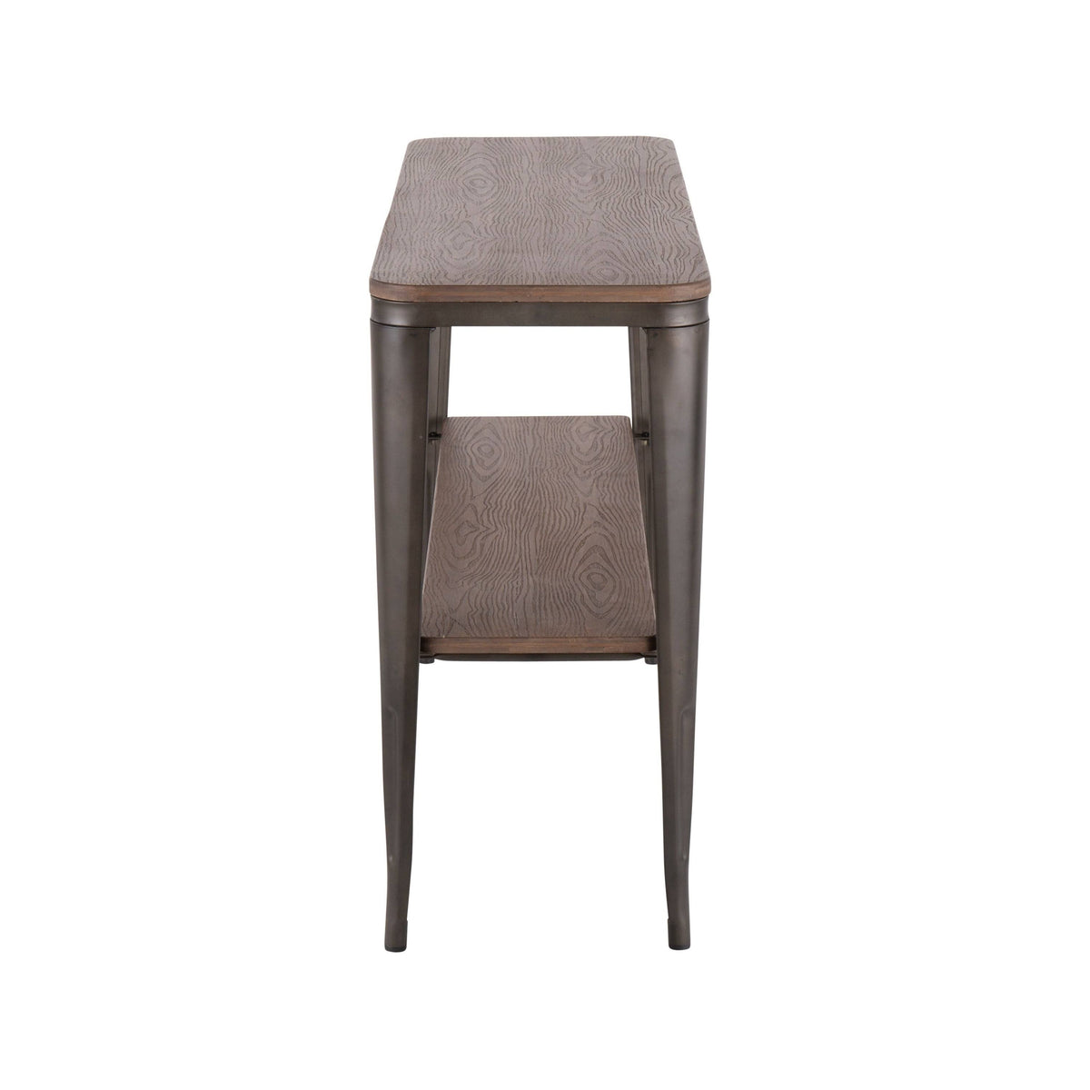 Industrial Metal Wood Console Table Z241