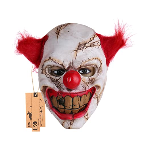 Clown Mask & Inflatable Halloween Decor F345848
