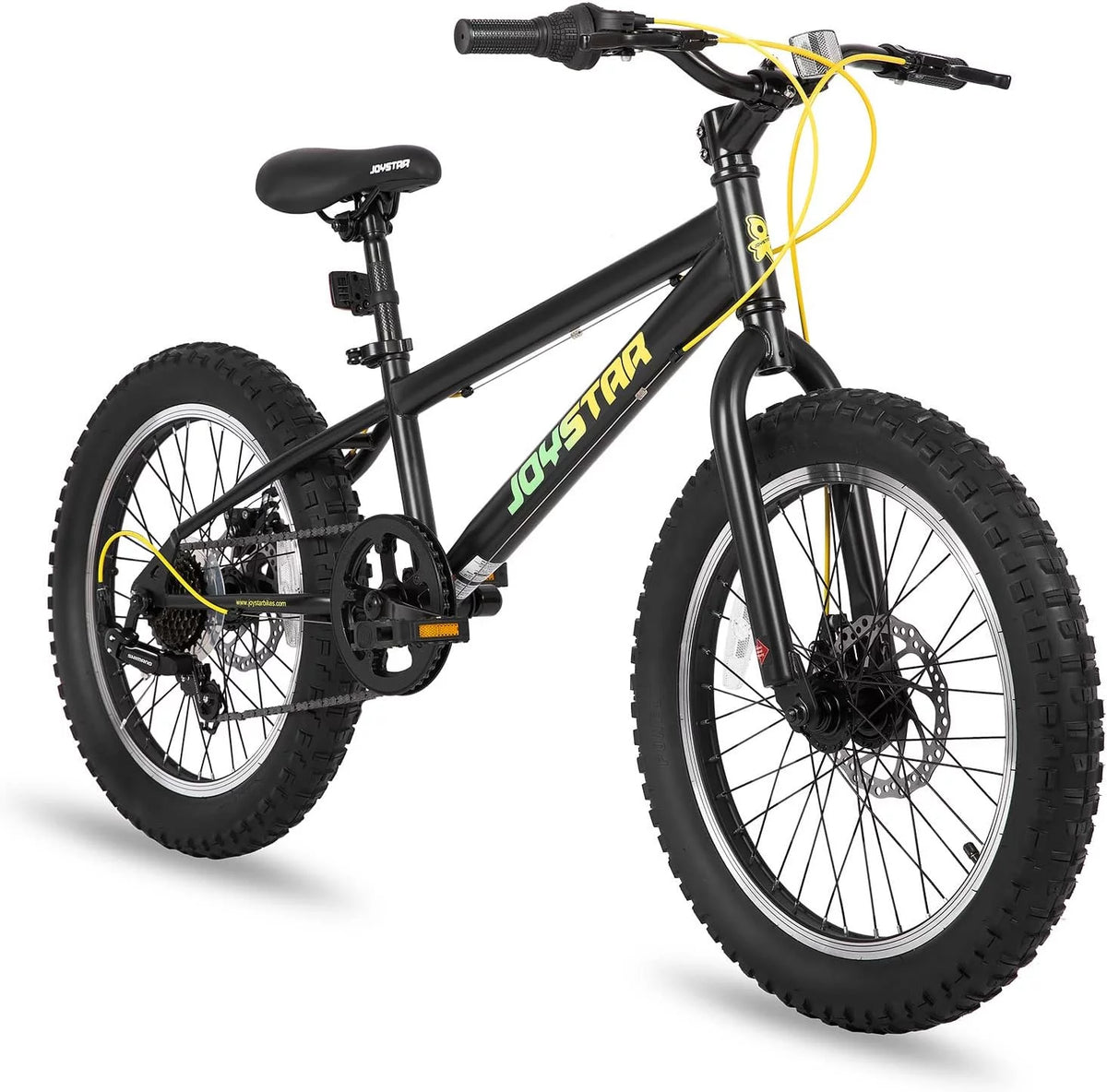 20 Inch 7 Speed Disc Brakes Fat Tire Kids Mountain Bike T48386