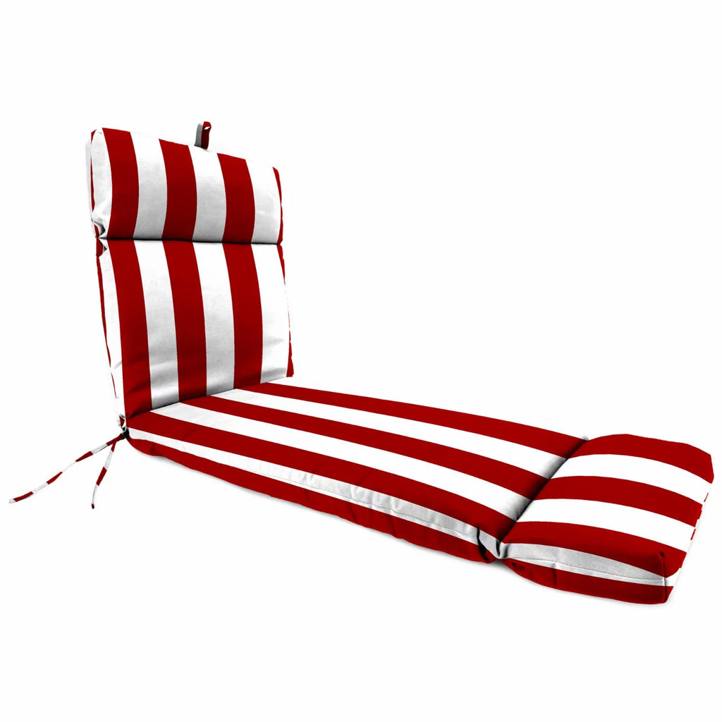 72 x 22 in. Rectangular Outdoor Chaise Lounge Cushion with Ties S477
