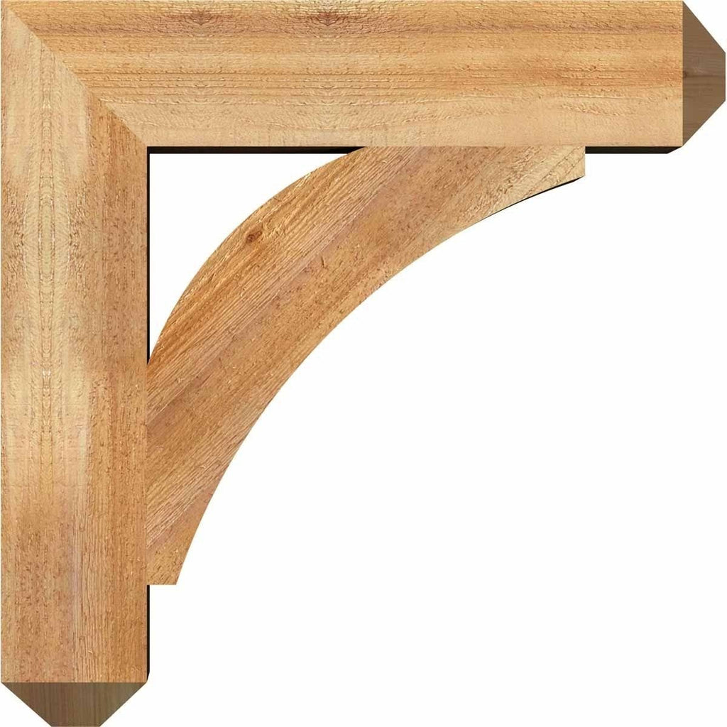 6x22W x 34x22D x 42x22H Thorton Craftsman Rough Sawn BRACKET, Western Red Cedar O3261