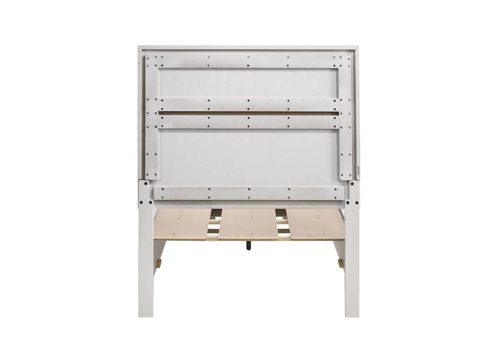 White Twin Storage Bed E800512
