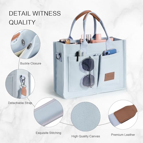 Canvas Tote Bags with Pockets Y964
