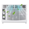 5000 BTU 115V White Window-Mounted Air Conditioner J591