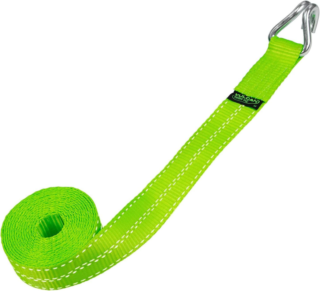 2 Inch x 15 Foot 4 Pack Winch Strap with Heavy Wire Hook W486