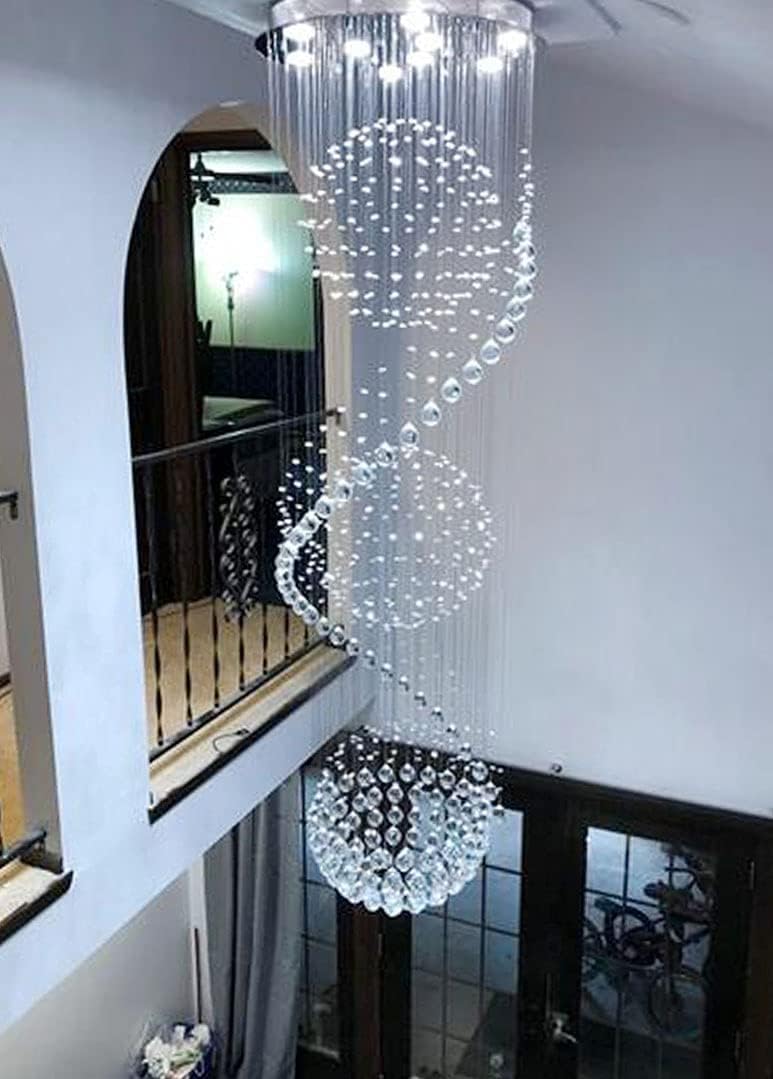 Crystal Raindrop Chandelier LED Bulbs Included P562