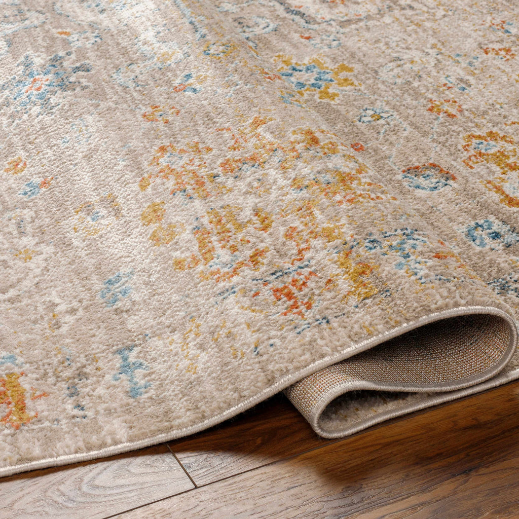 Brown Gray Beige Area Rug H385