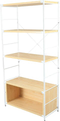 4 Shelves Bookcase with Steel Frame U931