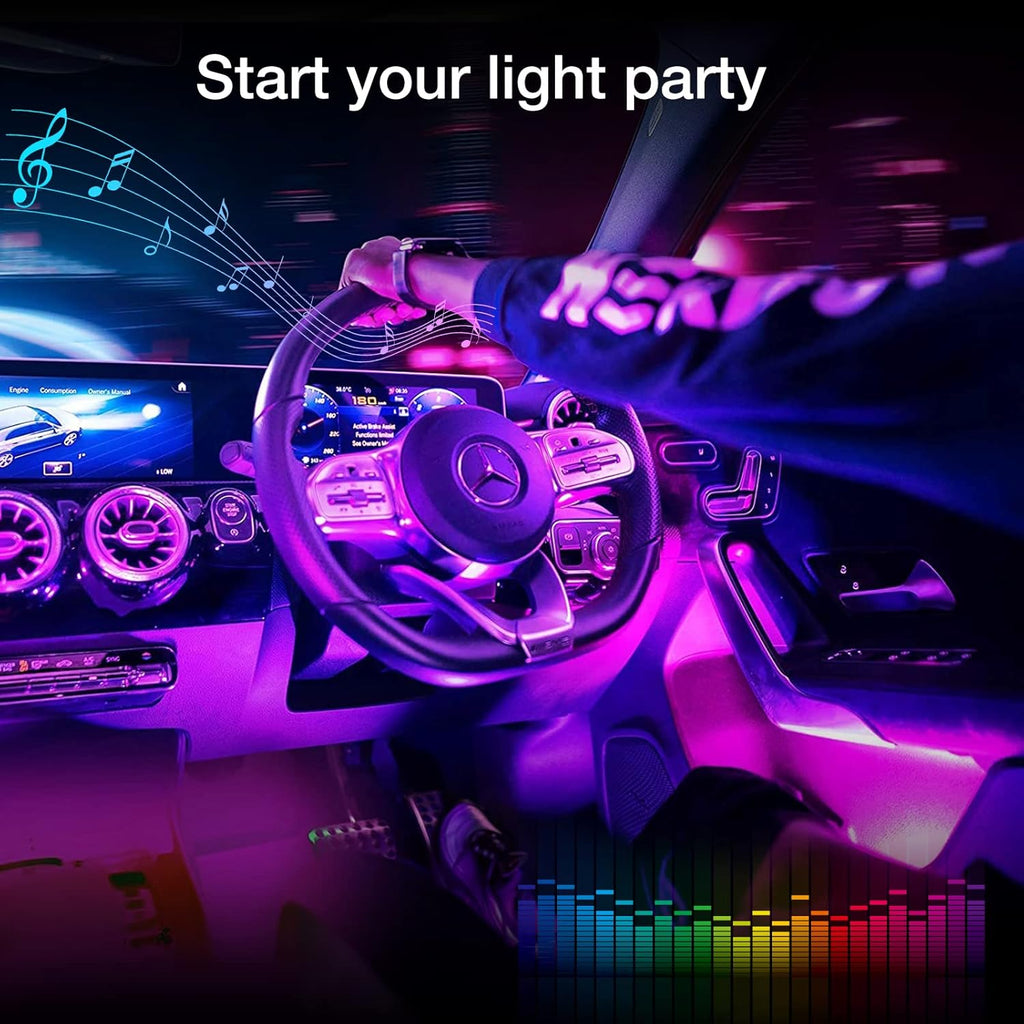 16 Million Colors Music Sync Car LED Lights W16887