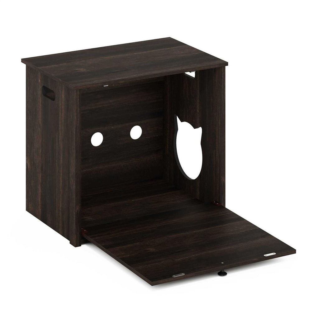 Small Cat Litter Box Enclosure with Single Door L48913