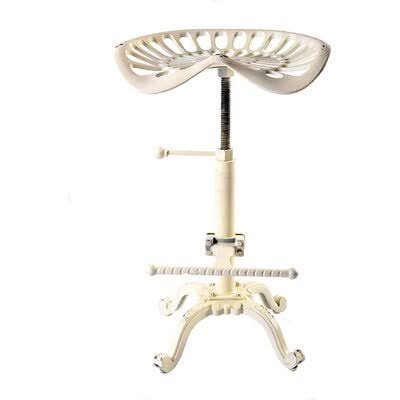 Adjustable Cast Iron Swivel Bar Stool E311879