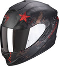 Matt Black Red Motorcycle Helmet R90755