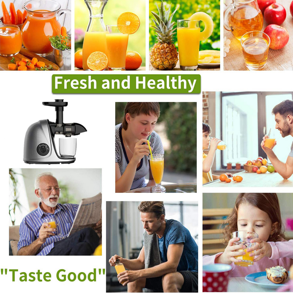Cold Press Slow Juicer with 2-Speed Modes (Grey) R38363