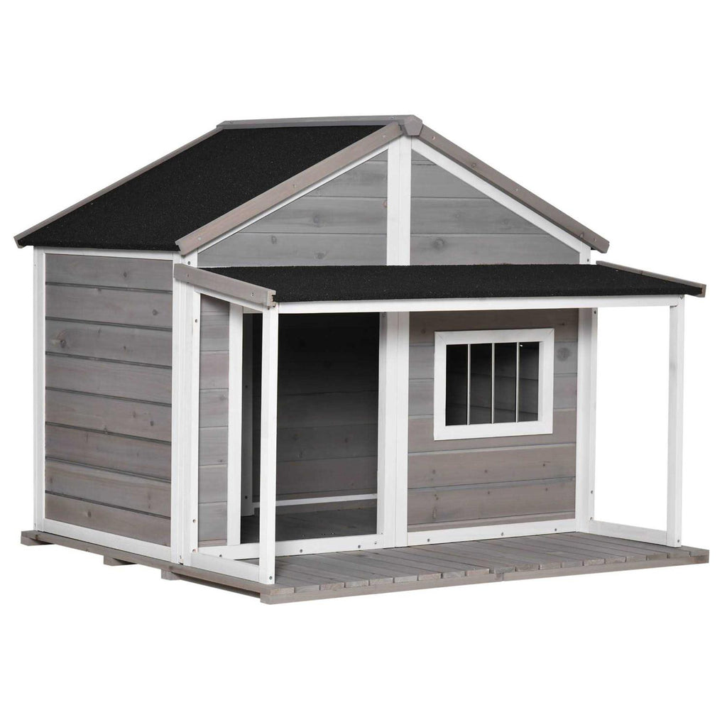 Wooden Raised Dog House T66730