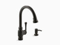 Oil Rubbed Bronze Pull-Down Kitchen Faucet W193
