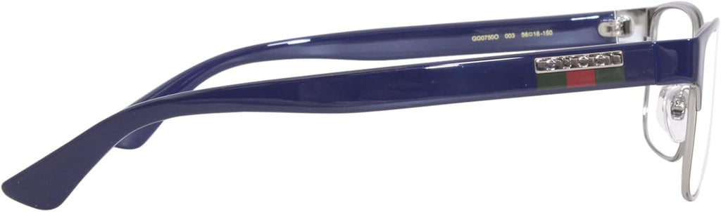 Blue Full Rim Rectangle Eyeglasses 56mm F152205