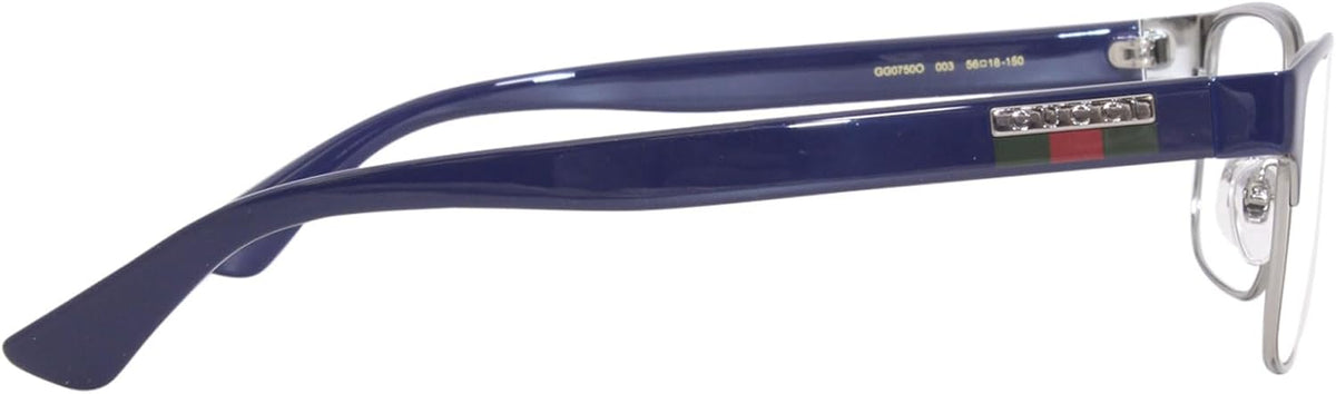 Blue Full Rim Rectangle Eyeglasses 56mm F152205