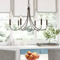 6-Light Candle Style Chandelier E607