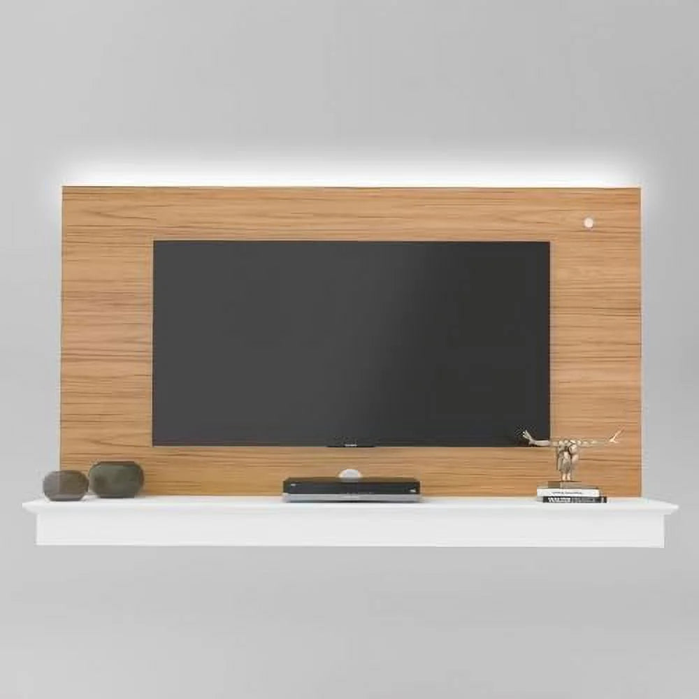 White Floating TV Stand with LED Strip B647012