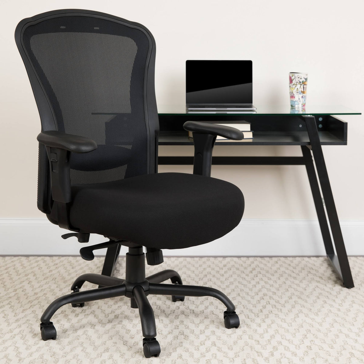 Black Mesh Swivel Ergonomic Office Chair F6401
