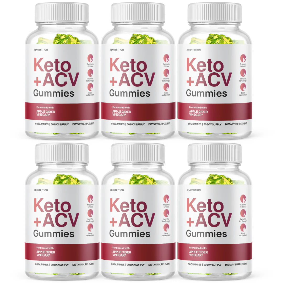 Keto + ACV 500mg Gummies - 6 Bottles W134