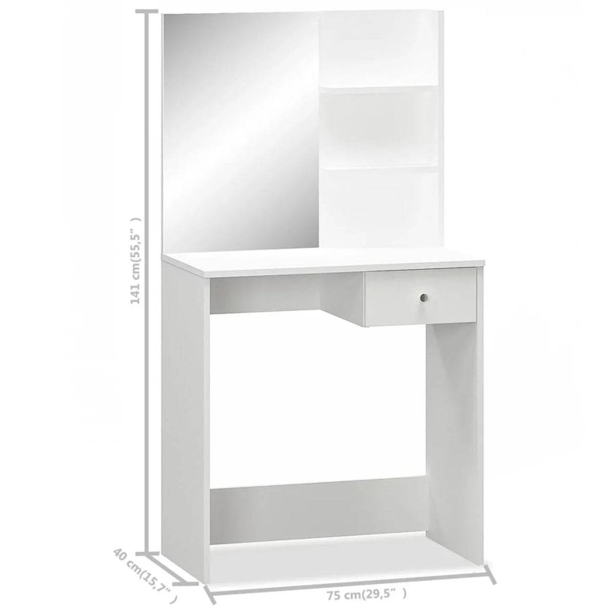 White Chipboard Dressing Table U410251