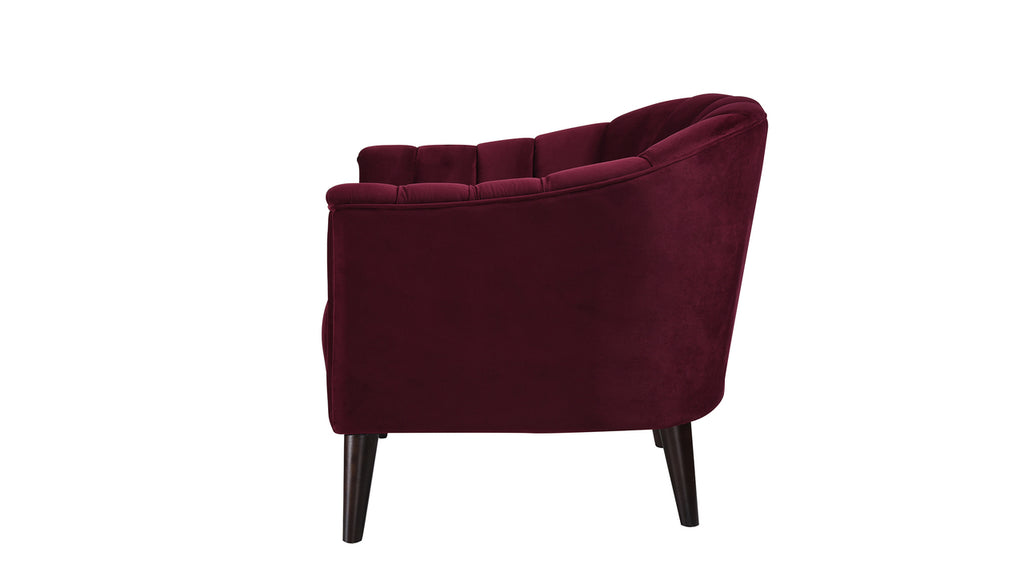 Burgundy Accent Sofa E336