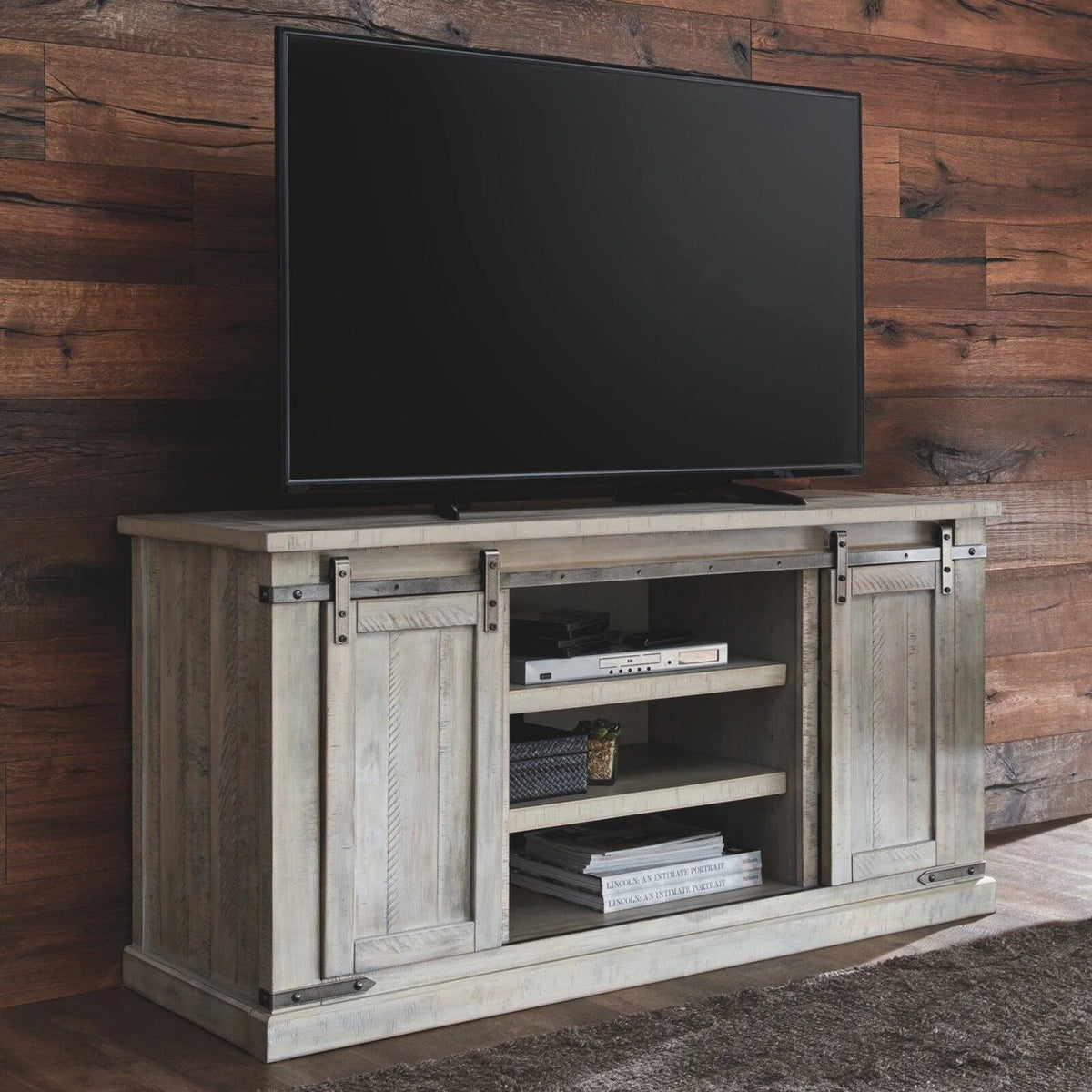 Whitewash TV Stand L788853