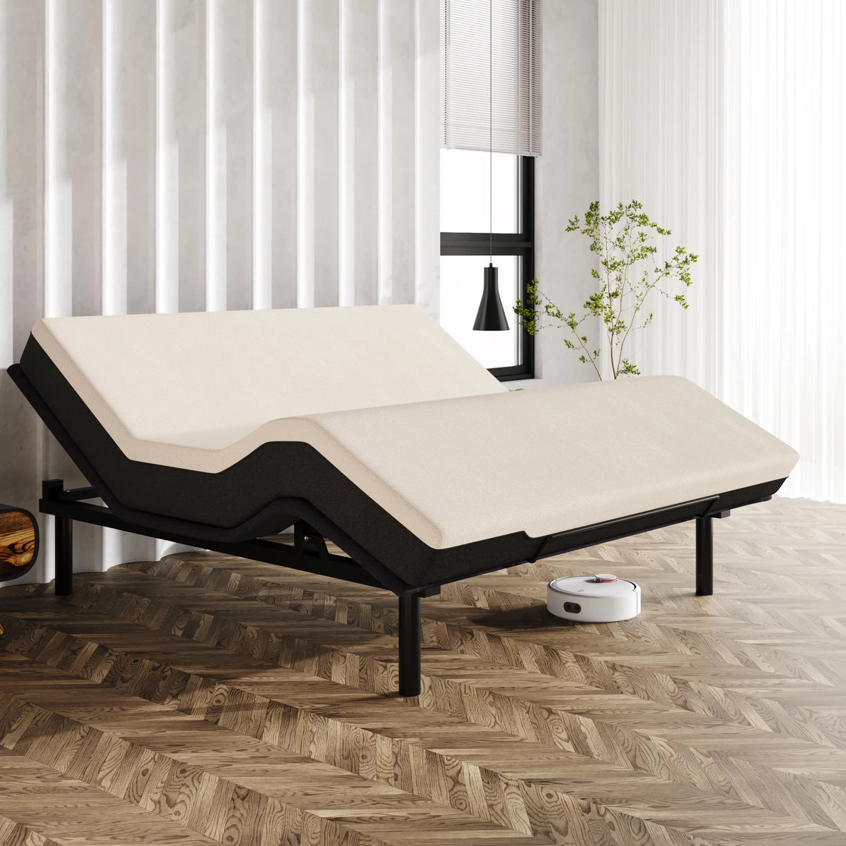 Queen Size Ergonomic Electric Adjustable Bed Base Frame L74079