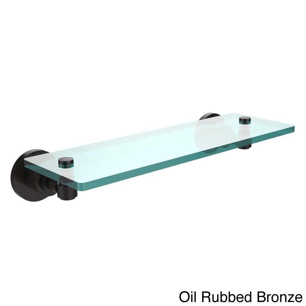 16x22 Glass Vanity Shelf Polished Nickel E72089