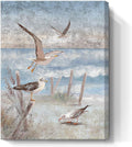 Framed Canvas Print Coastal Painting 12x16inch N29411