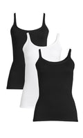 3-Pack Women's Shelf Bra Cami Tank Tops J910010