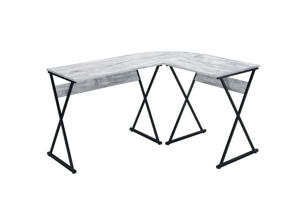 Antique White Black Writing Desk S39773