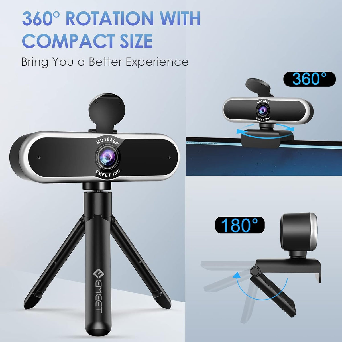 1080P Auto Focus Webcam with Microphone B837282