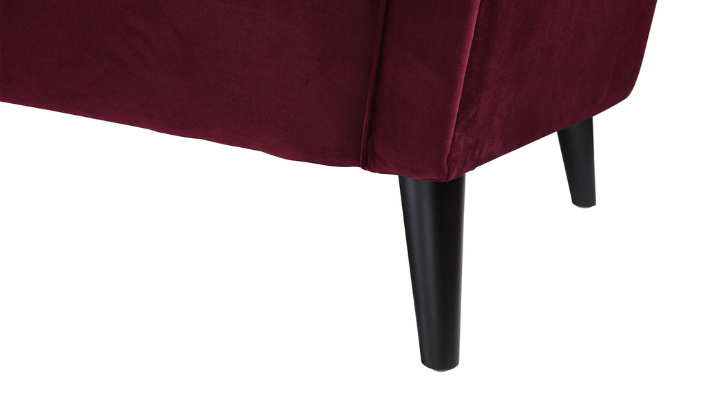 Burgundy Accent Sofa E336