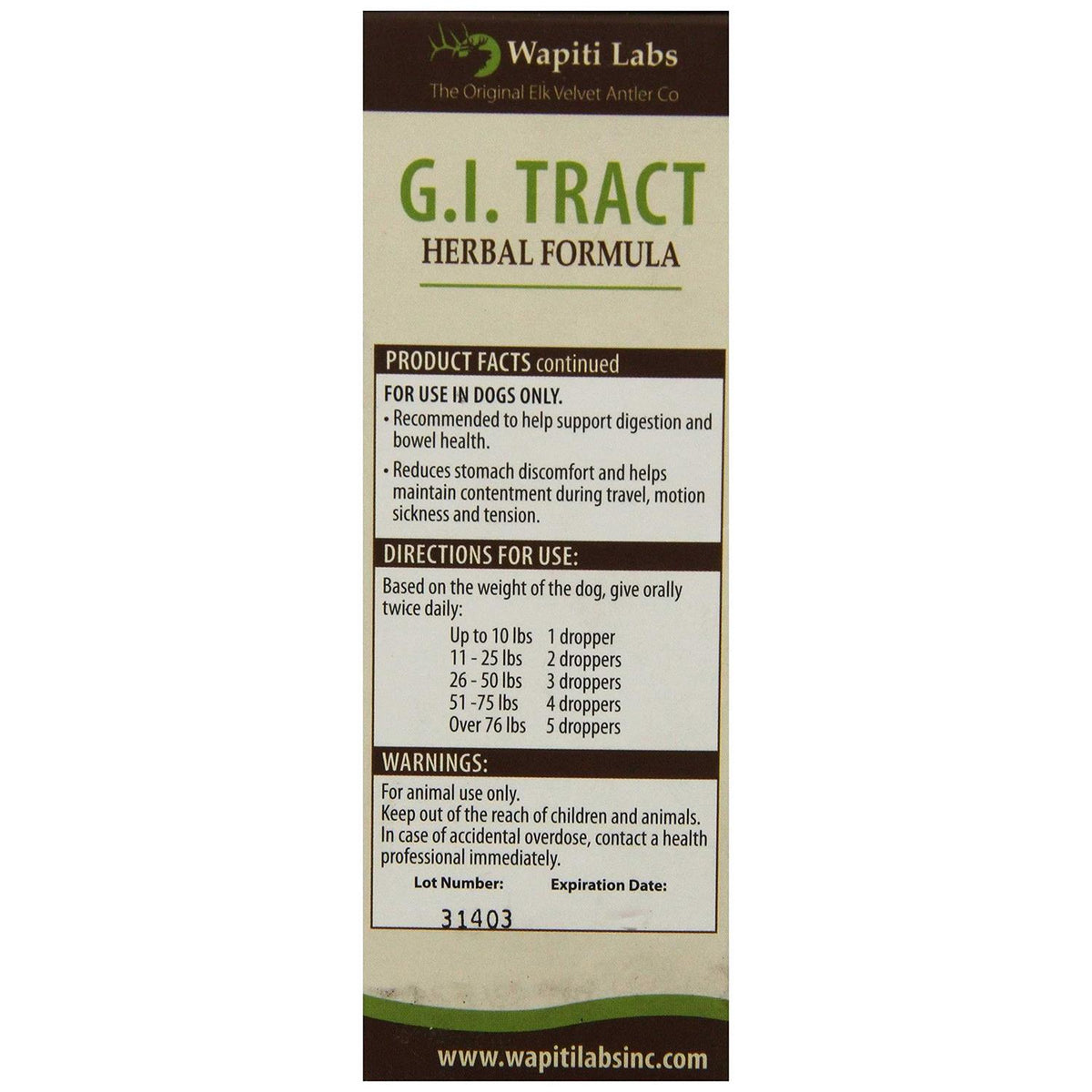 Dog Gi Tract Formula A939529
