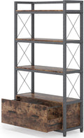 Lateral Filing Cabinet with Open Storage Shelves E31311