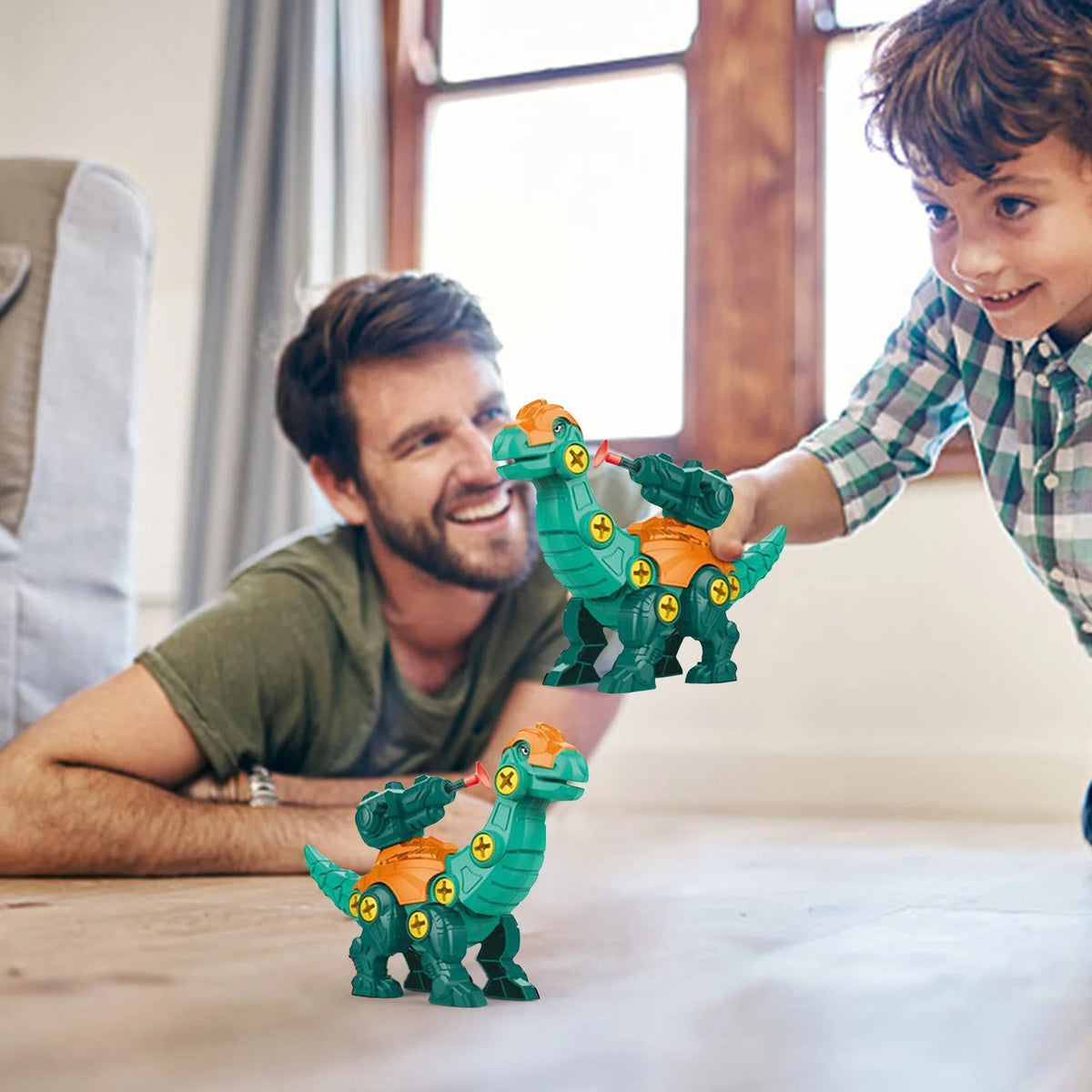 Large Disassembling Dinosaur Building Block Assembly Suit with Transmitter N35815