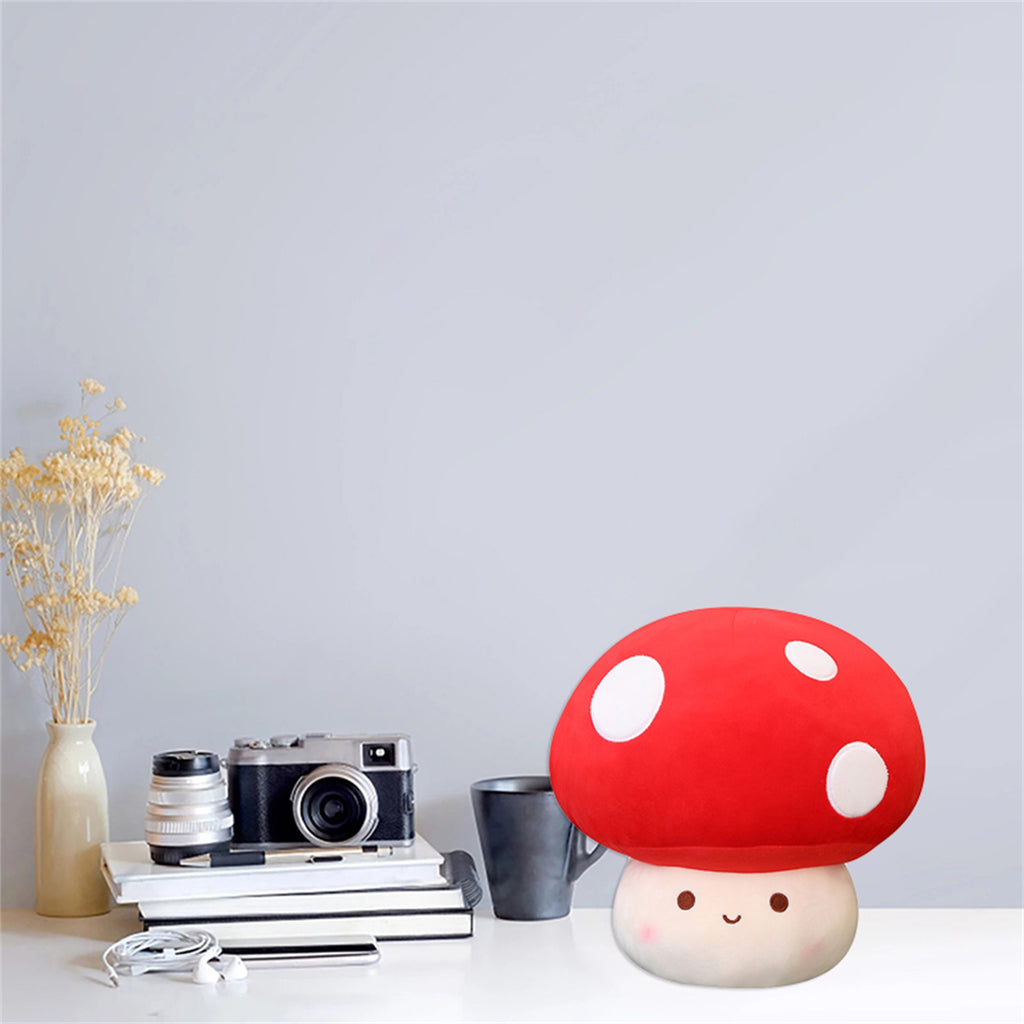 Mushroom Shaped Plush Toy Reversible Stuffed Doll O8746