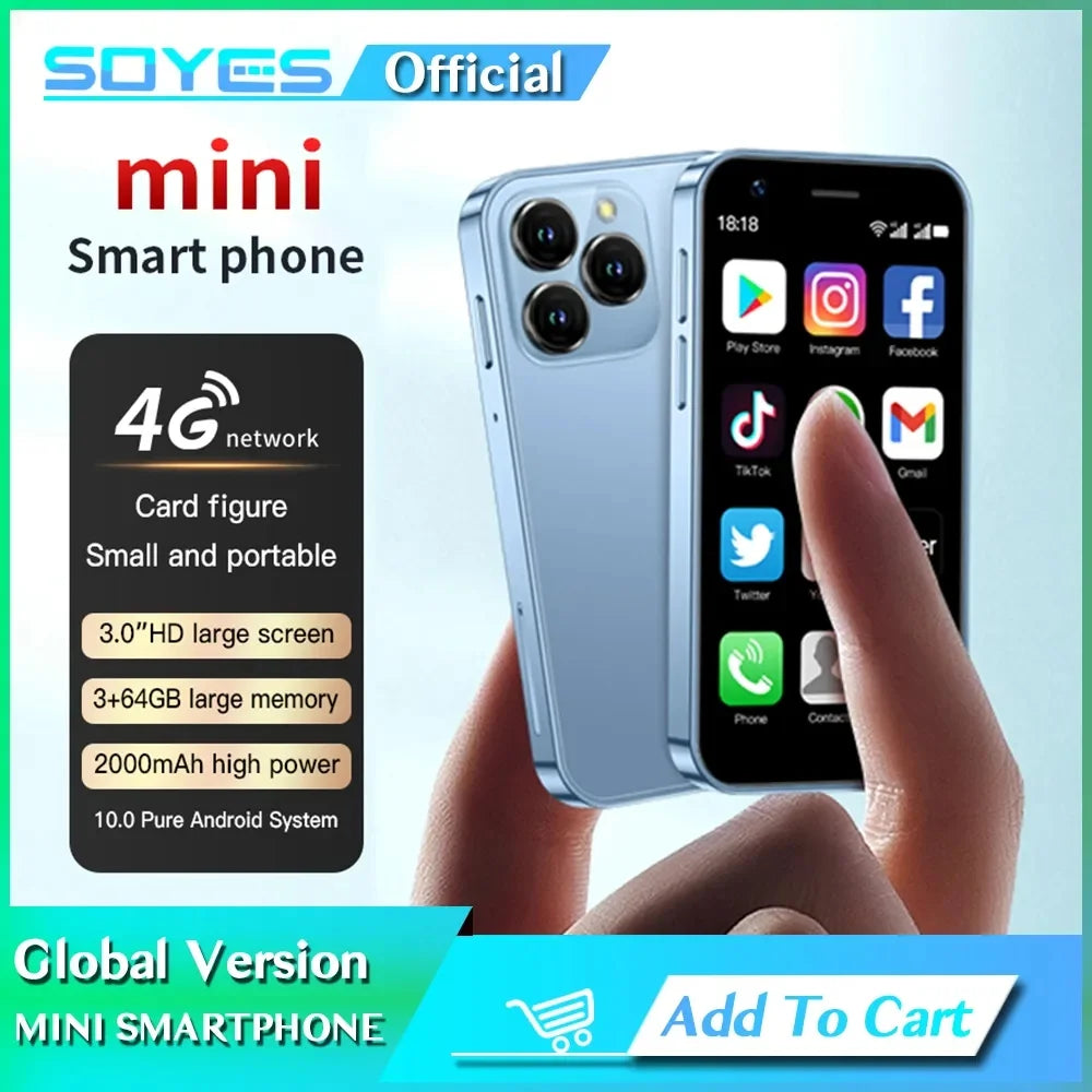 3Inch Quad Core 3GB+64GB 4G LTE Dual SIM Mini Smartphone P87752