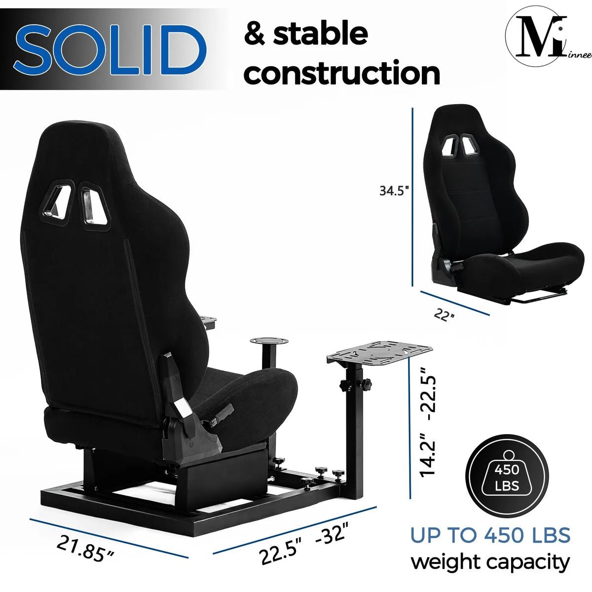 Flight Simulator Cockpit with Black Seat P37959
