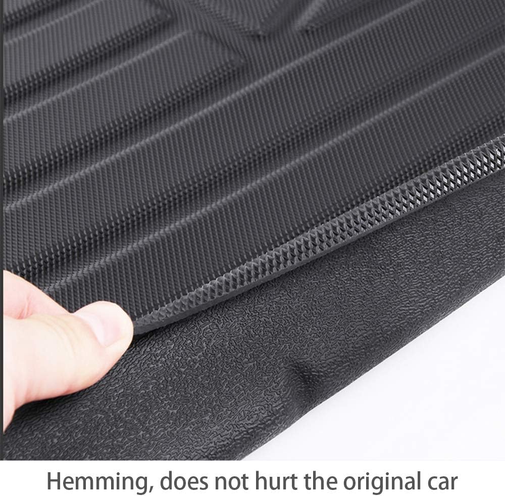 Black Pack of 2 Heavy Duty Rubber Trunk Liner Tray I850757