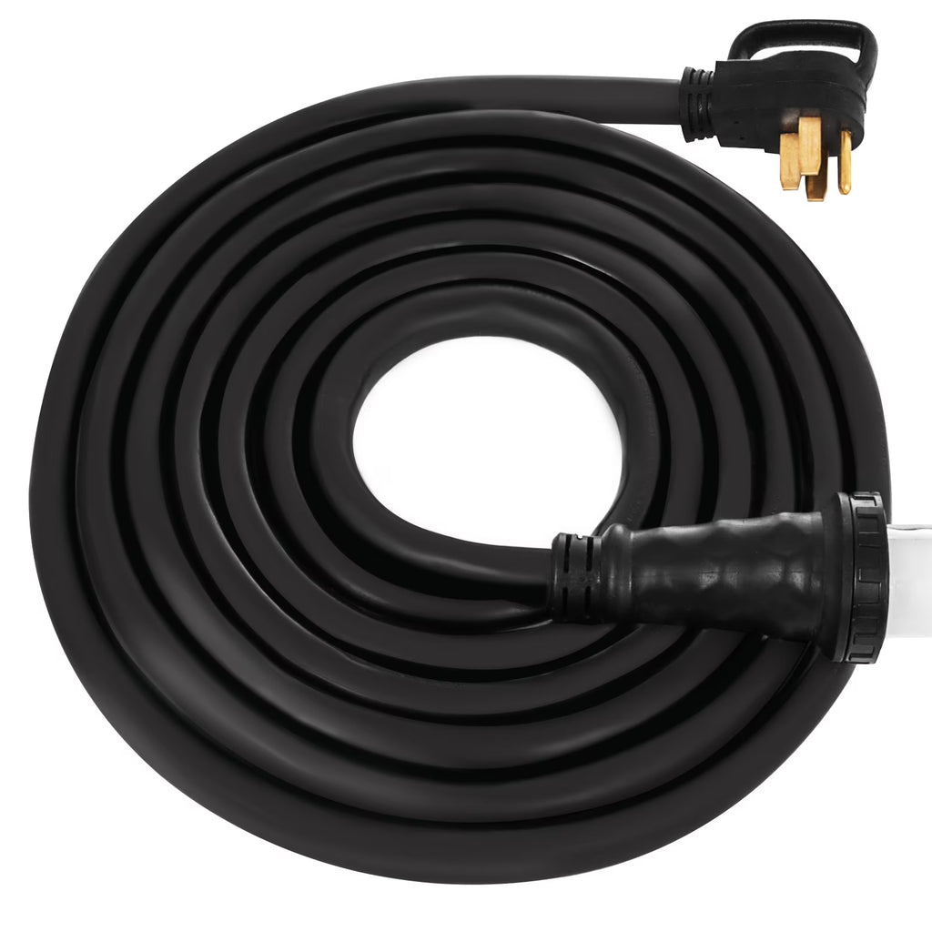 RV Shore Power Extension Cord 50A 36ft 125/250V STW 6AWG/3C+8AWG/1C NEMA SS2-50R Twist Lock Plug NEMA 14-50P E114