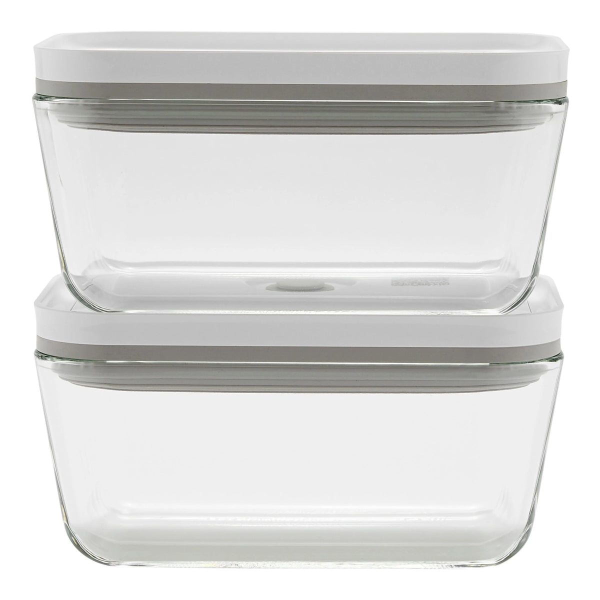 2pc Medium Glass Vacuum Container Set R46582