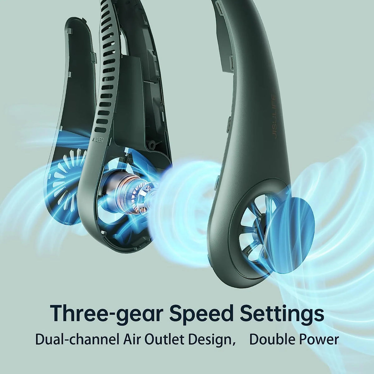 Portable Neck Fan 4000 mAh Bladeless 3 Speeds W818