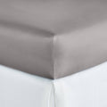 Pewter Soprano Sateen Fitted Sheet - Full A980
