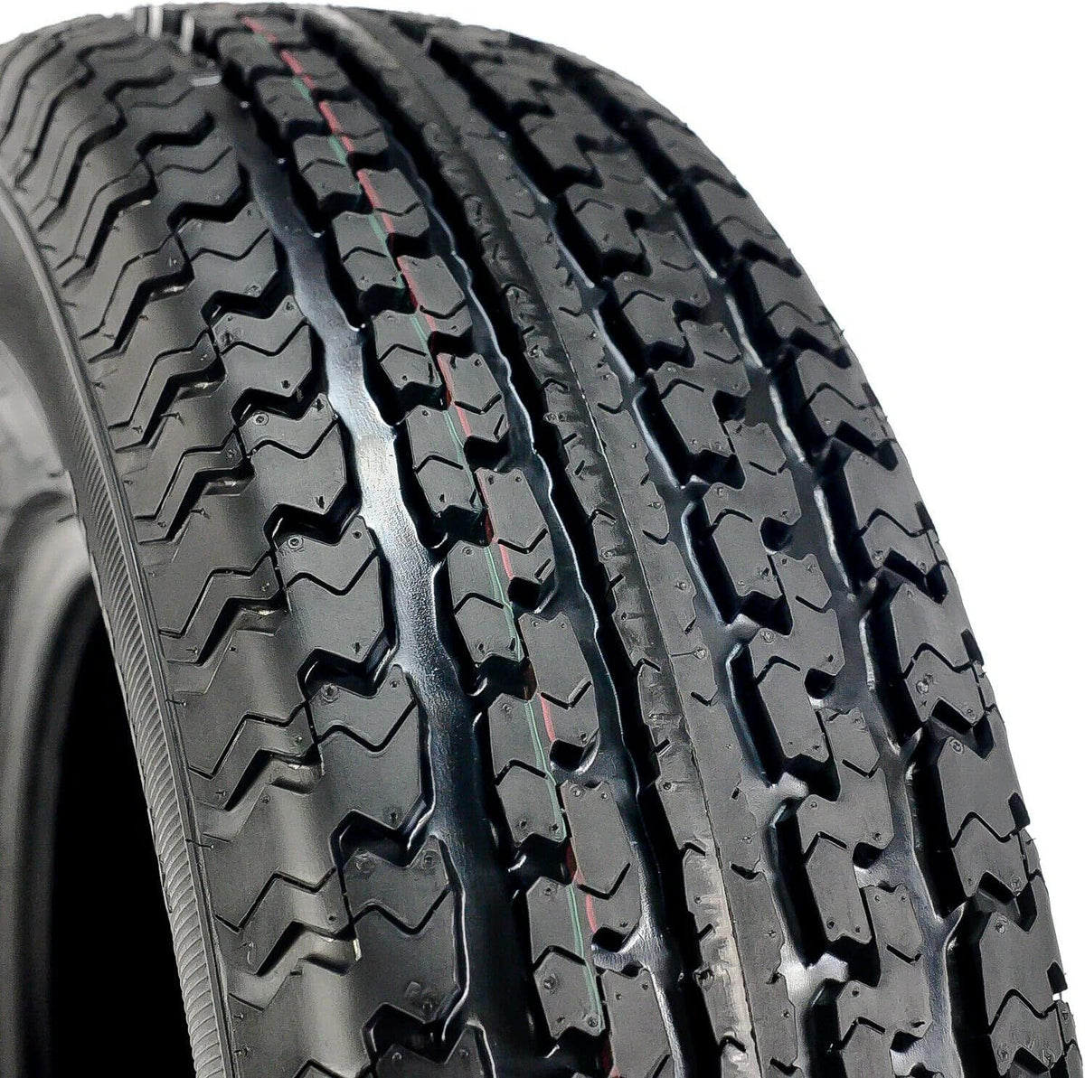 Set of 2 ST235/80R16 Trailer Radial Tires, Load Range F, 12-Ply, Black Side Wall E8184