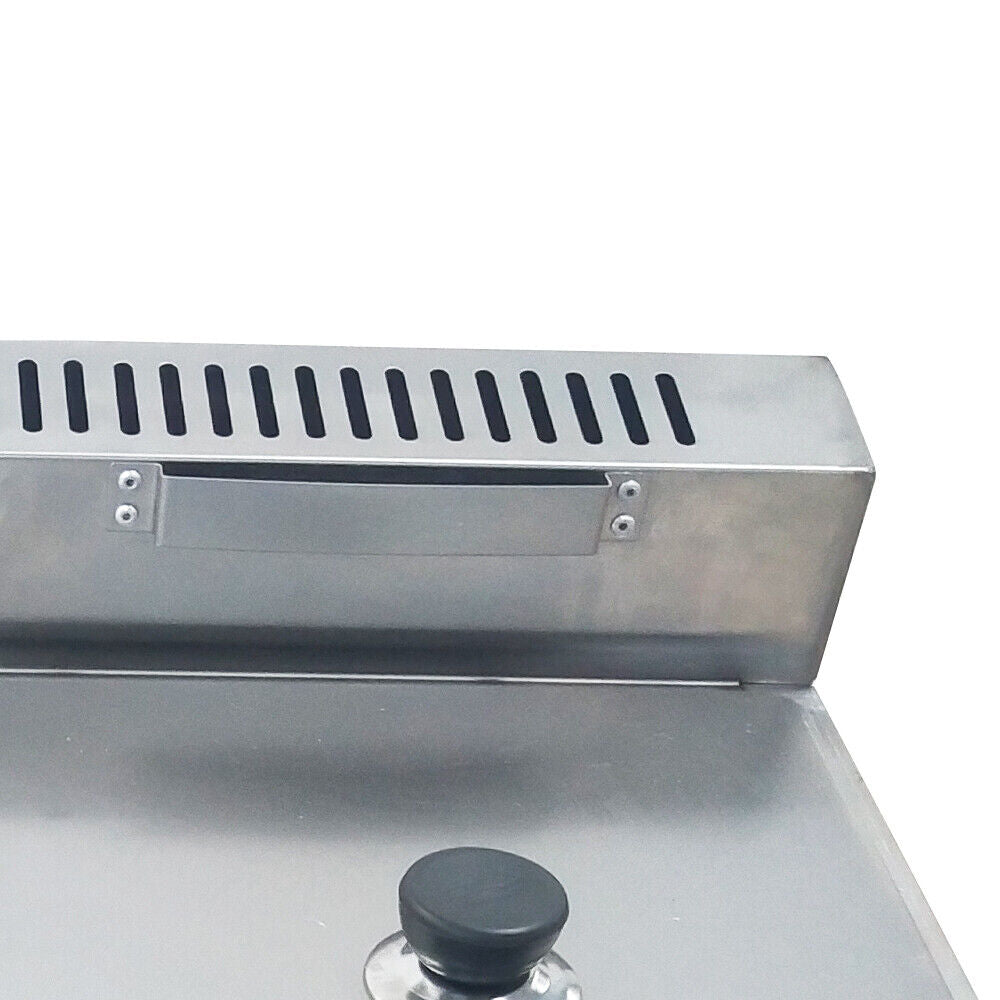 Stainless Steel Commercial Countertop Deep Gas Fryer 12/16L A166