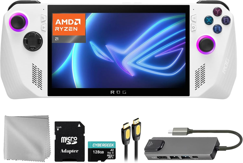 512GB Gaming Handheld 7-inch 120Hz FHD 1080p AMD Ryzen Z1 Processor with 128GB MicroSD Card K5224